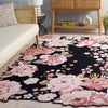 Safavieh Jardin JAR737Z Black / Pink Area Rug Room Scene Feature