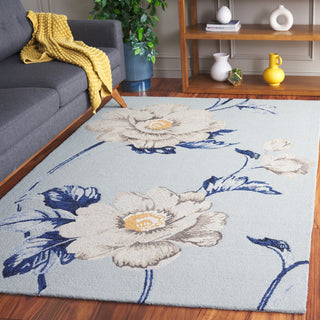 Safavieh Jardin JAR739M Blue / Ivory Area Rug Room Scene