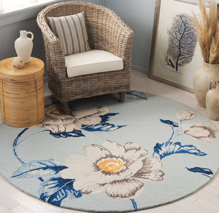 Safavieh Jardin JAR739M Blue / Ivory Area Rug Room Scene Feature