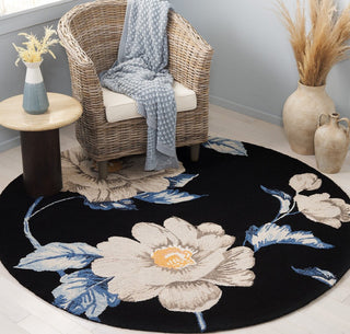 Safavieh Jardin JAR739Z Black / Ivory Area Rug Room Scene Feature