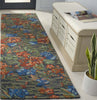Safavieh Jardin JAR850M Blue / Orange Area Rug Room Scene Feature