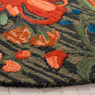 Safavieh Jardin JAR850M Blue / Orange Area Rug Detail