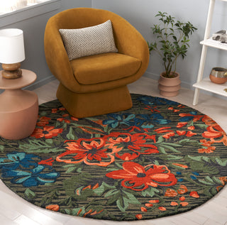 Safavieh Jardin JAR850M Blue / Orange Area Rug Room Scene
