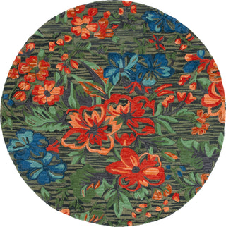 Safavieh Jardin JAR850M Blue / Orange Area Rug Round