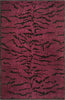 Safavieh Jamie Drake JDK351 Raspberry / Coffee Area Rug