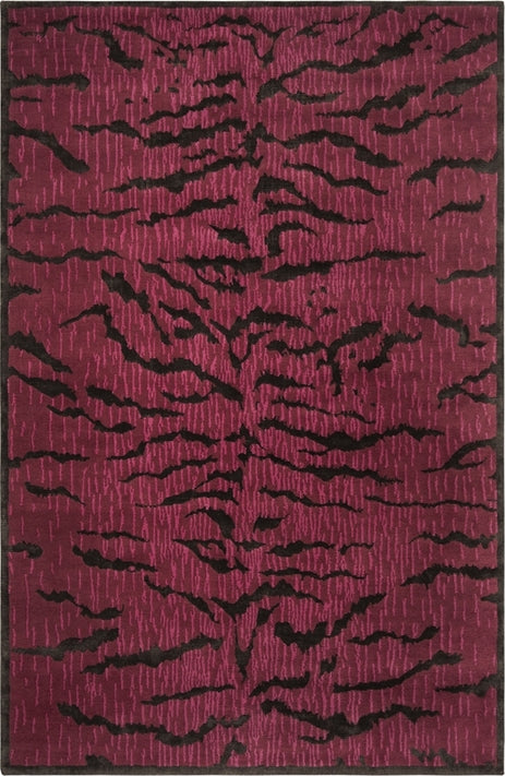 Safavieh Jamie Drake JDK351 Raspberry / Coffee Area Rug