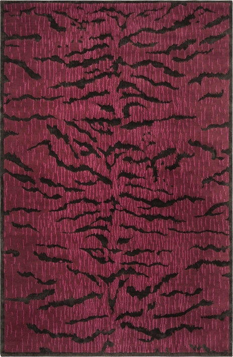 Safavieh Jamie Drake JDK351 Raspberry / Coffee Area Rug – Incredible ...