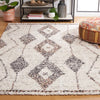 Safavieh Jericho Shag JER102 Ivory / Black Area Rug Room Scene Feature