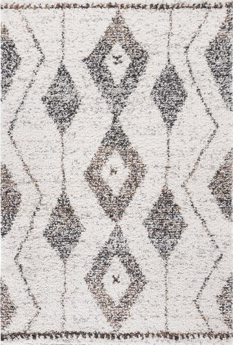 Safavieh Jericho Shag JER102 Ivory / Black Area Rug