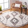 Safavieh Jericho Shag JER102 Ivory / Black Area Rug