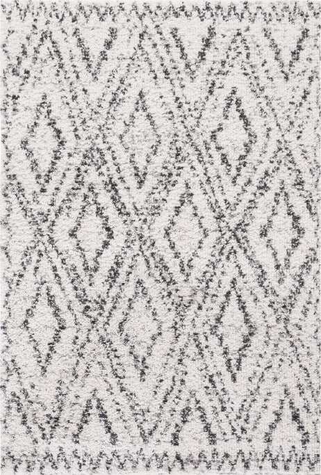 Safavieh Jericho Shag JER104 Ivory / Black Area Rug