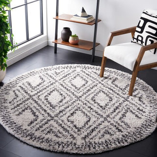 Safavieh Jericho Shag JER104 Ivory / Black Area Rug