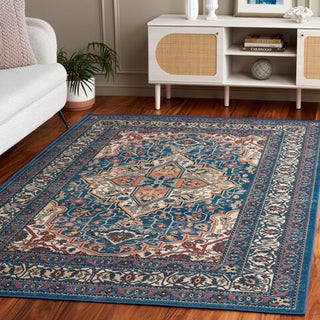 Safavieh Journey JNY105 Blue / Ivory Machine Washable Area Rug