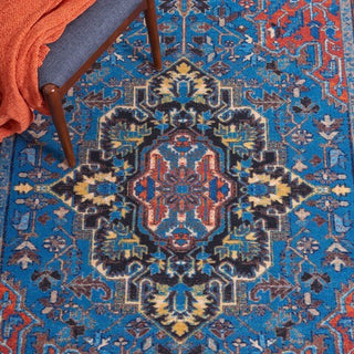 Safavieh Journey JNY107 Blue / Red Machine Washable Area Rug