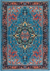 Safavieh Journey JNY107 Blue / Red Machine Washable Area Rug