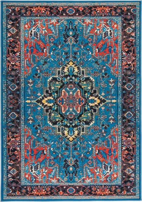 Safavieh Journey JNY107 Blue / Red Machine Washable Area Rug