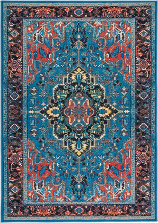 Safavieh Journey JNY107 Blue / Red Machine Washable Area Rug