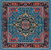 Safavieh Journey JNY107 Blue / Red Machine Washable Area Rug