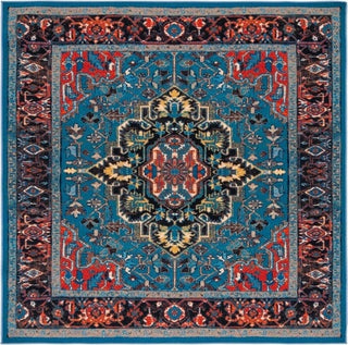 Safavieh Journey JNY107 Blue / Red Machine Washable Area Rug