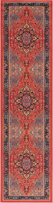 Safavieh Journey JNY107 Red / Blue Machine Washable Area Rug