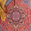 Safavieh Journey JNY107 Red / Blue Machine Washable Area Rug