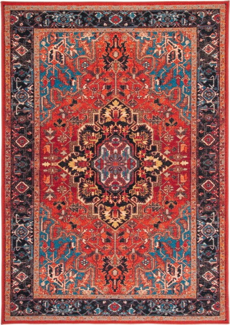 Safavieh Journey JNY107 Red / Blue Machine Washable Area Rug