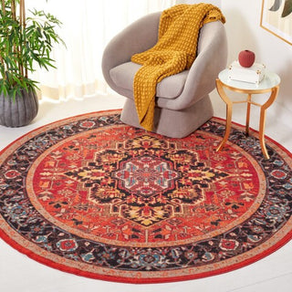 Safavieh Journey JNY107 Red / Blue Machine Washable Area Rug