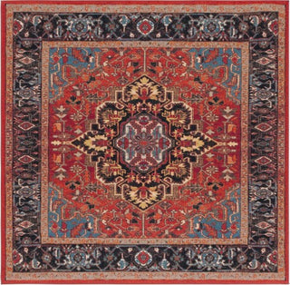 Safavieh Journey JNY107 Red / Blue Machine Washable Area Rug