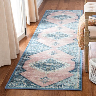 Safavieh Journey JNY147 Blue / Pink Machine Washable Area Rug