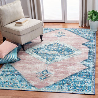 Safavieh Journey JNY147 Blue / Pink Machine Washable Area Rug