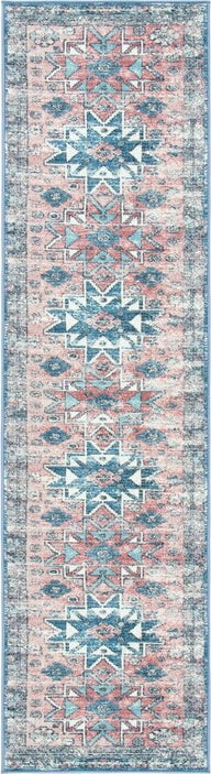 Safavieh Journey JNY148 Pink / Blue Machine Washable Area Rug