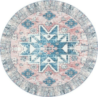 Safavieh Journey JNY148 Pink / Blue Machine Washable Area Rug