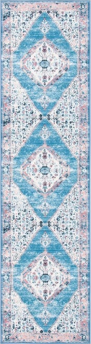 Safavieh Journey JNY149 Ivory / Blue Machine Washable Area Rug