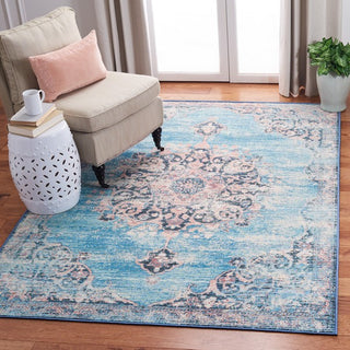 Safavieh Journey JNY152 Turquoise / Pink Machine Washable Area Rug