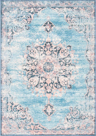 Safavieh Journey JNY152 Turquoise / Pink Machine Washable Area Rug