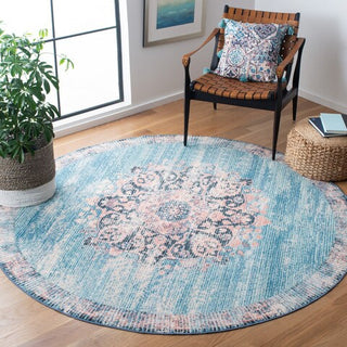 Safavieh Journey JNY152 Turquoise / Pink Machine Washable Area Rug