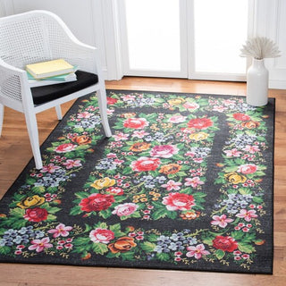 Safavieh Journey JNY154 Charcoal / Green Machine Washable Area Rug