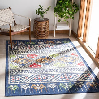 Safavieh Journey JNY167 Blue / Ivory Machine Washable Area Rug