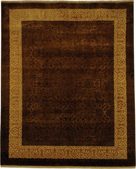 Safavieh Jewel Of India JWL600 Chocolate / Light Gold Area Rug