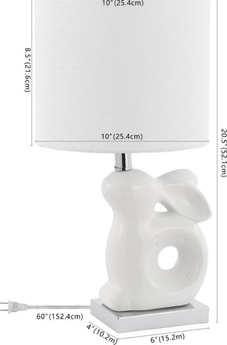 Safavieh Ruby Rabbit KID4246A White Lamp main image