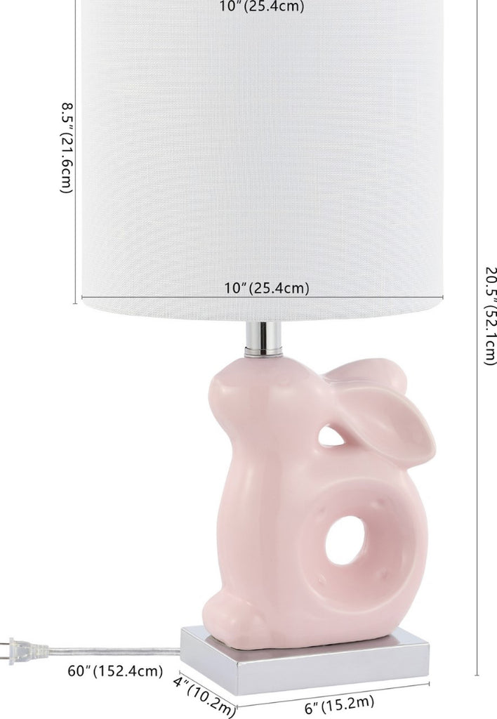 Safavieh Ruby Rabbit KID4246B Pink Lamp main image