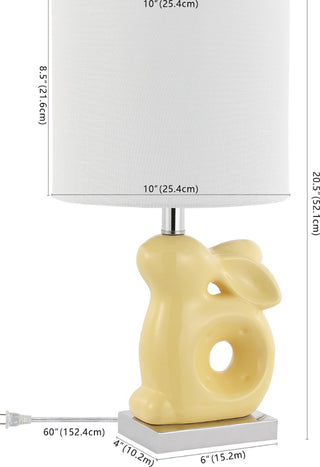 Safavieh Ruby Rabbit KID4246F Yellow Lamp main image
