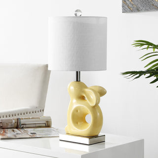 Safavieh Ruby Rabbit KID4246F Yellow Lamp Room Scene Off Feature