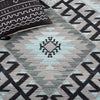 Safavieh Kilim KLM330F Grey / Black Area Rug Detail