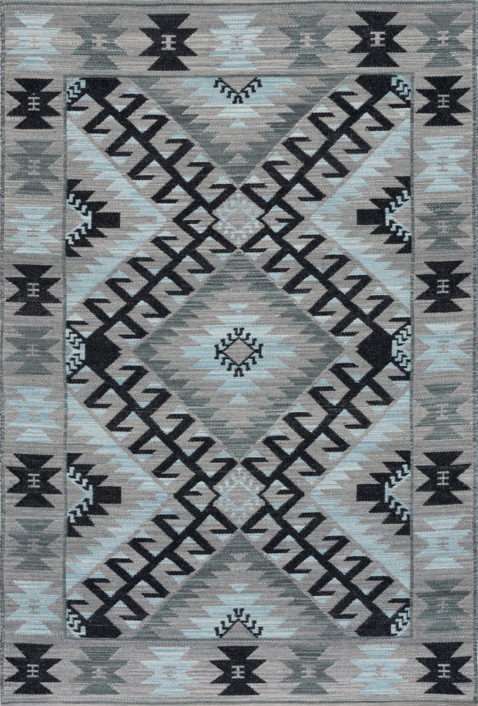 Safavieh Kilim KLM330F Grey / Black Area Rug main image