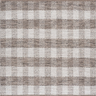 Safavieh Kilim KLM351 Light Grey/Brown Area Rug Square