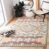 Safavieh Kilim KLM760M Natural / Blue Area Rug Room Scene