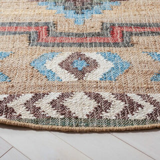 Safavieh Kilim KLM760M Natural / Blue Area Rug Detail