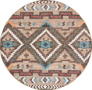 Safavieh Kilim KLM760M Natural / Blue Area Rug Round