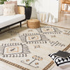 Safavieh Kilim KLM762A Ivory / Black Area Rug Room Scene Feature